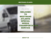 Tablet Screenshot of medtransatlanta.com
